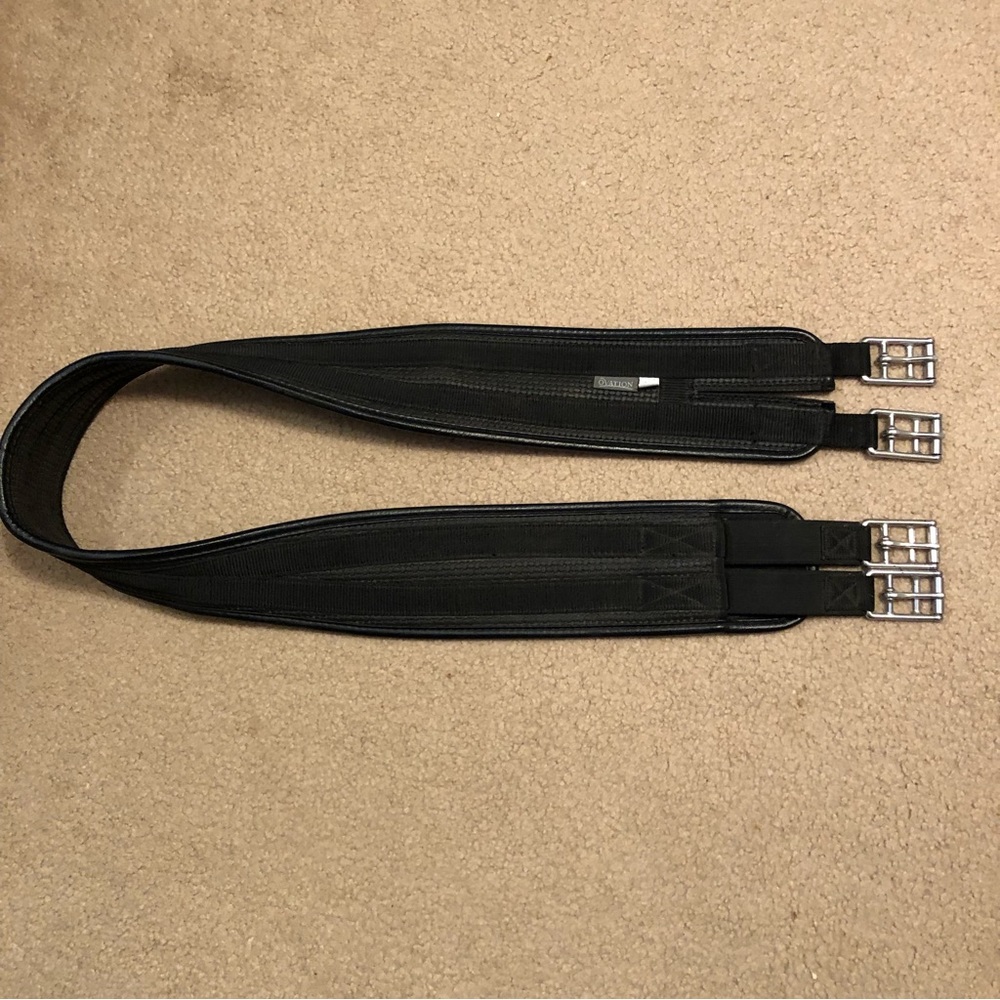 Ovation Airform Black Girth English Tack 56"